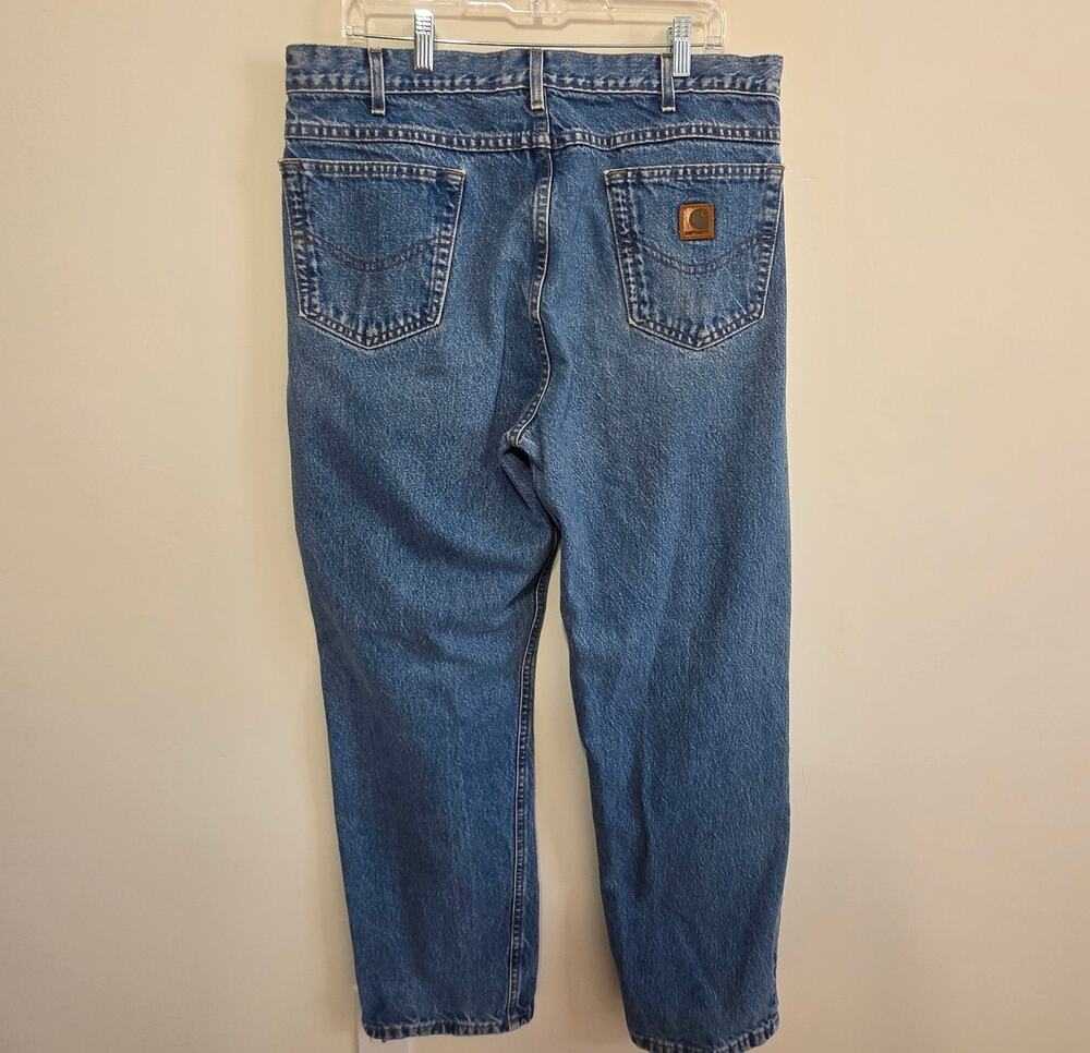 Carhartt Mens Relaxed Fit Straight Leg Jeans Workwear Pants Size 38 x 32